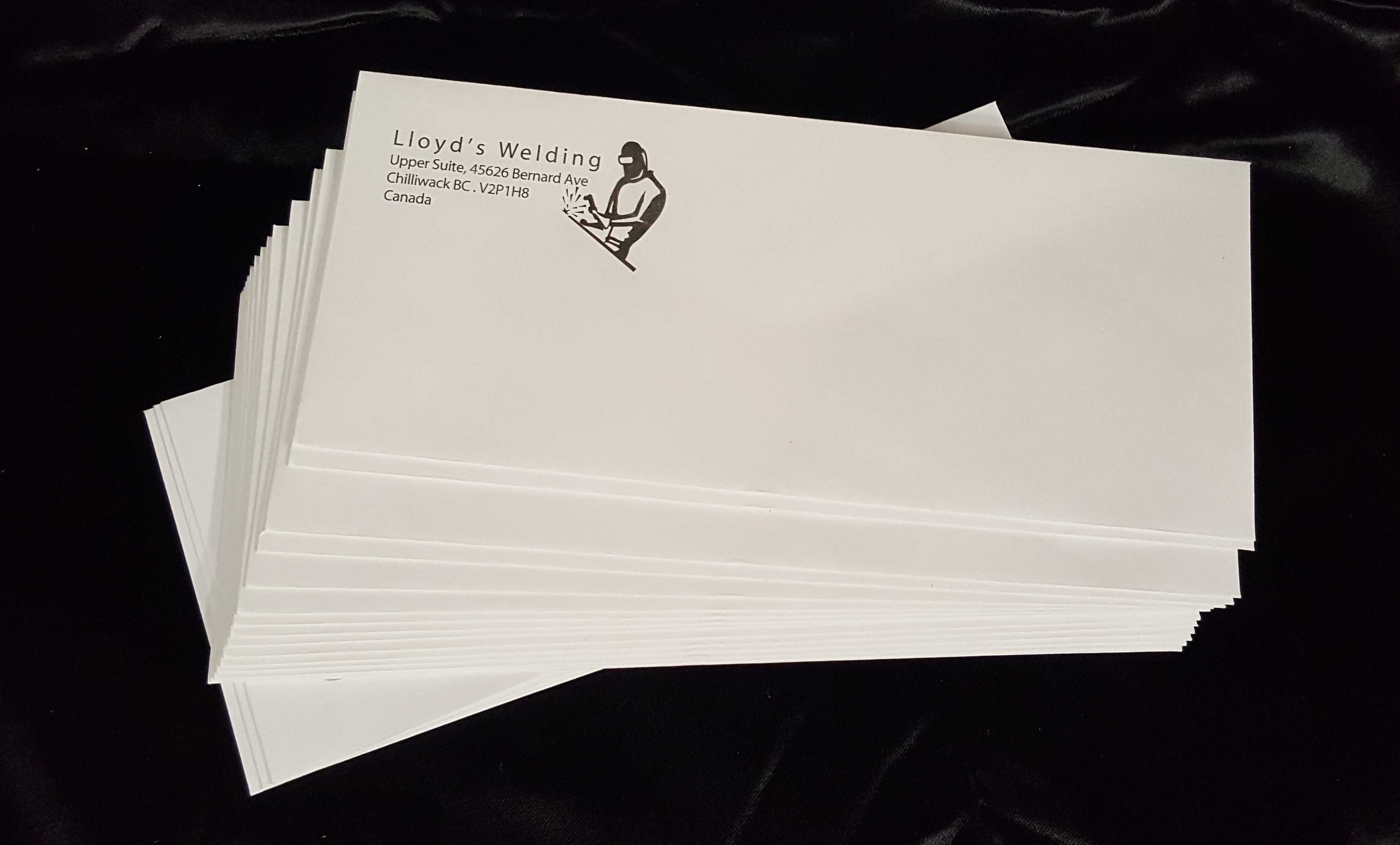 one colour envelopes
